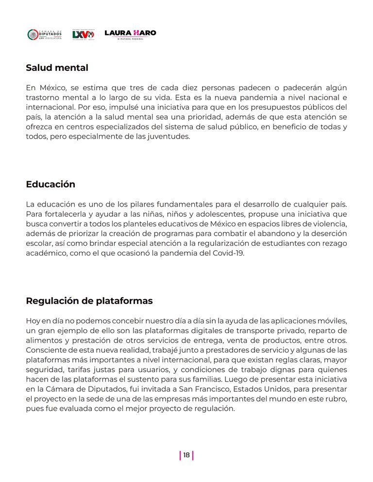 Página 18 del Informe