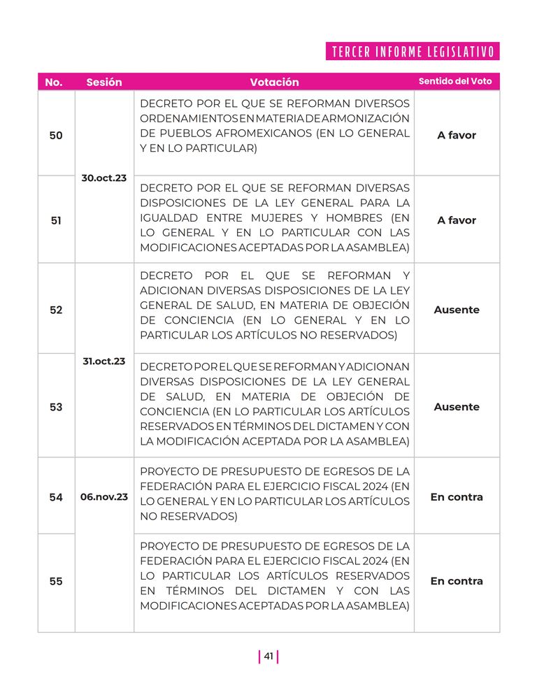 Página 41 del Informe