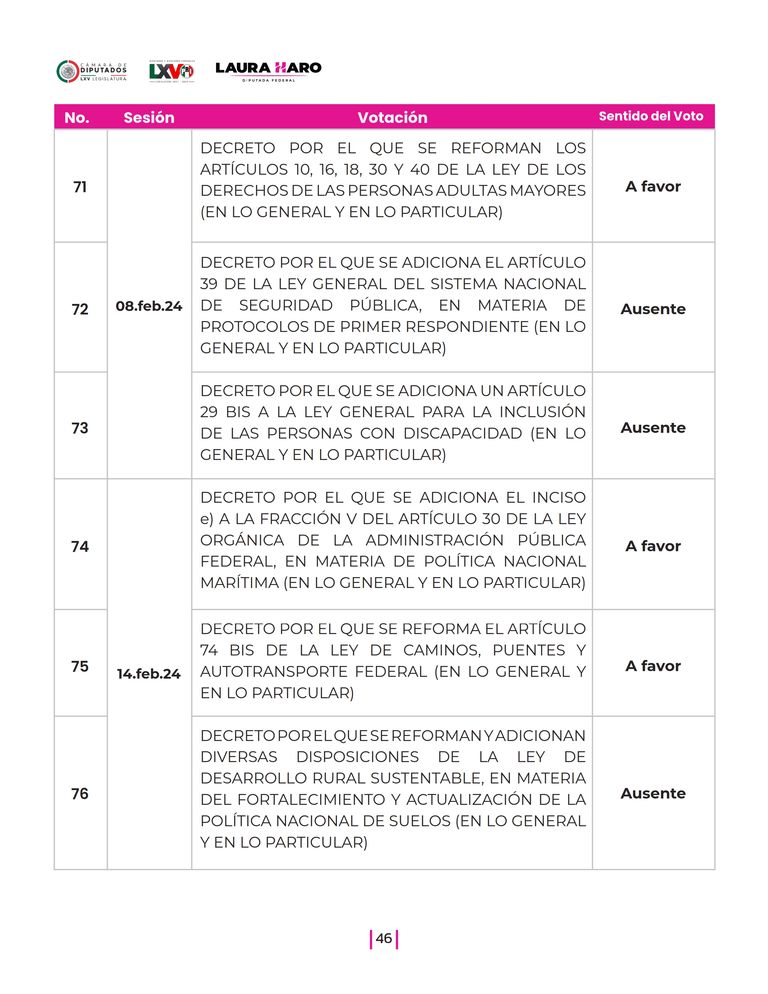 Página 46 del Informe